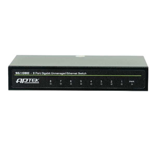 Thiết bị mạng Switch APTEK SG1080 8 port 10/100/1000Mbps