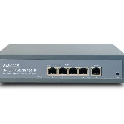 Thiết bị mạng Aptek Switch 4 Cổng POE Gigabit APTEK SG1041P