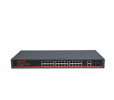 Thiết bị mạng Aptek Switch SG124P (Switch 24 port PoE Gigabit)
