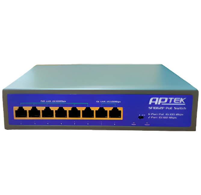 Thiết bi mạng Switch PoE Aptek SF1062P(6 port PoE)