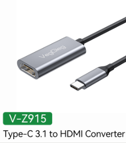 CÁP CHUYỂN USB Type C 3.1 SANG  HDMI  CÓ CHIPSET VEGGIEG V-Z915