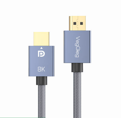 CÁP DISPLAYPORT CHUẨN  1.4 HỖ TRỢ 8k DÀI 1.5M-5M VEGGIEG (3M)