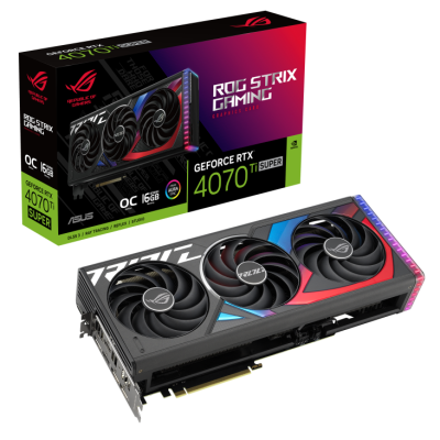 Card màn hình VGA ASUS ROG Strix Gaming RTX 4070 Ti Super 16G OC (ROG-STRIX-RTX4070TIS-O16G-GAMING)