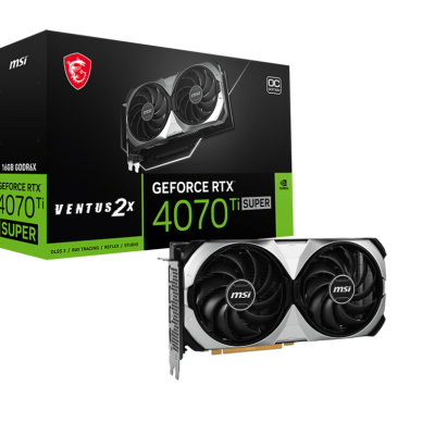 Card màn hình VGA MSI GeForce RTX 4070 Ti Super 16G Ventus 2X OC