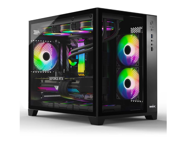 Thùng Máy Case MIK LV12 M - BLACK | Không Fan