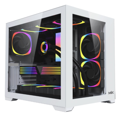 Thùng máy Case Mik LV12 | Trắng, Không Fan