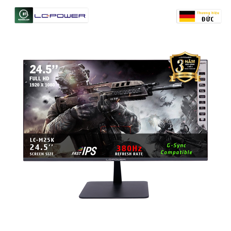 Màn hình LCD LC POWER 25inch LC-M25K  IPS FHD 380Hz HDMI, DP