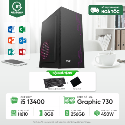 PC OFFICE I5 13400 | 8GB | 256GB SATA 3