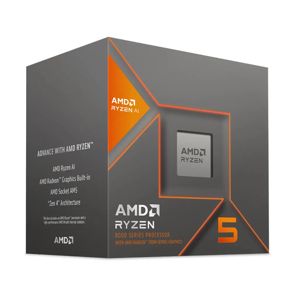 CPU AMD Ryzen 5 8600G | 4.3 GHz up to 5.0GHz, 6 Cores 12 Threads, AM5