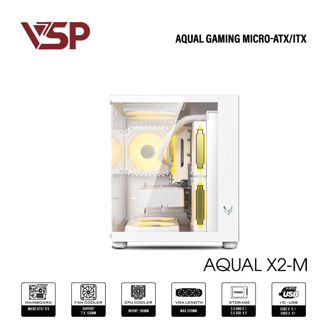 Case VSP AQUAL X2-M Trắng